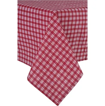 ubrus Podpěrová s.r.o. Ubrus bavlněný KOSTIČKA ČERVENÁ tmavá Velikost: 40x40 cm (ubrousek)