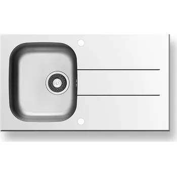 Nerezový dřez Pyramis CONCERTO (86X50) 1B 1D WHITE