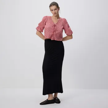 Dámské oblečení Reserved - LADIES` SKIRT - černý - 989GA-99X - 989GA-99X-M