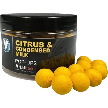 Boilies Pop Up Boilies Vitalbaits Citrus &amp; Condensed Milk - 18 mm