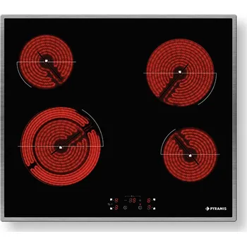 Varná deska Pyramis Varná deska sklokeramická 5 zón PHC 61510 IMB černá (Inox rám)