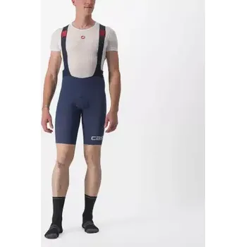 Cyklistické kalhoty Castelli Premio pánské kraťasy s laclem Belgian Blue/Metallic Silver vel. L