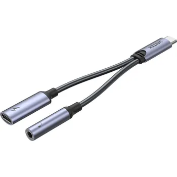 Kabel do PC Unitek USB-C na 3,5mm minijack a USB-C 60W adaptér