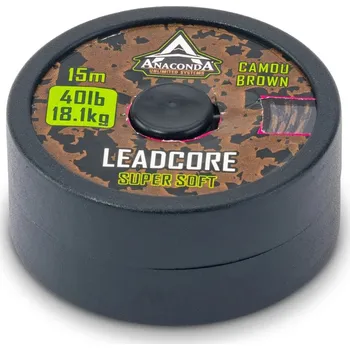 Anaconda olověnka Super Soft Leadcore 60lb 5m hnědá
