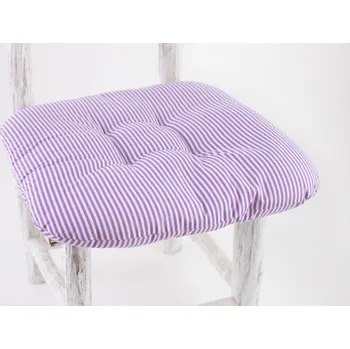Podsedák Sedák na židli FIALOVÝ PROUŽEK 40x40 cm