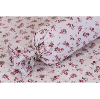 Povlak na dekorativní polštářek Podpěrová s.r.o. Povlak na váleček MANON RŮŽE Velikost: Povlak na válec KREP N