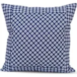 Podpěrová s.r.o. Povlak prošívaný MODRÁ KOSTIČKA pozitiv Velikost: Povlak prošívaný krep s krajkou 40x40 cm