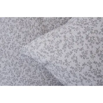 Povlečení Podpěrová s.r.o. Krepové povlečení LATA šedá / LATA šedá Velikost: 200x200 cm (1 ks), 70x90 cm (2 ks) ŠEV na peřině