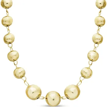 Řetízek Pozlacený řetízek s reliéfními korálky 2481