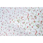 Podpěrová s.r.o. Bavlněné povlečení ČERVENÉ KVÍTÍ Velikost: 200x200 cm (1 ks), 70x90 cm (2 ks) ŠEV na peřině