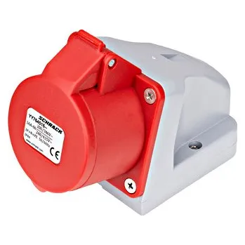 Elektrická zásuvka SCHRACK CEE-nástěnná zásuvka, 5-pólová, 16A, 400V, IP44