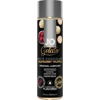 Lubrikační gel JO lubrikant s příchutí bílá čokoláda-malina-truffle (120 ml)