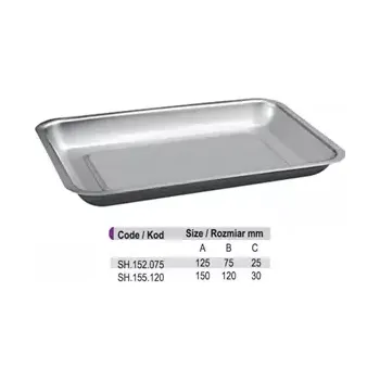 Nerezový tác 125 x 75 x 25mm