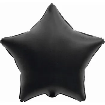 Balónek Godan Balónek fóliový hvězda saténová černá 46 cm