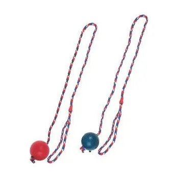 Hračka pro psa Karlie GmbH Hračka pes Míč na šňůře plný 6x17cm mix barev KAR