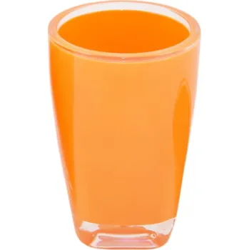 Držák na kartáček SEPIO Kelímek NICO oranžový 7,5x7,5x11,5 cm