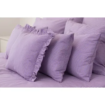 Povlečení Podpěrová s.r.o. Polštář jednoduchý FIALOVÝ PROUŽEK Velikost: 40x60 cm BAVLNA N