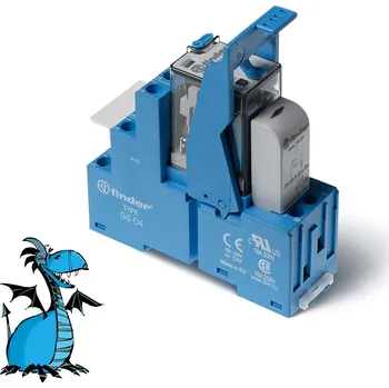 Relé FINDER Vazební člen 58.34.9.024.5050, 4P/7A, 24V DC, Au 583490245050