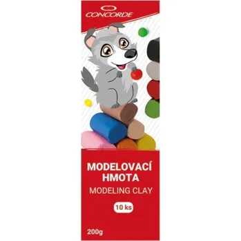 Modelovací hmota Modelína školní barevná 200g/10barev
