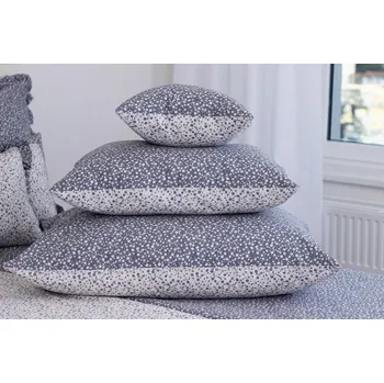 Polštář Povlak na polštář jednoduchý MODRÉ KYTIČKY poz/neg Velikost: 50x50 cm KREP N