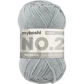 Příze Příze myboshi NO.2 Stříbro