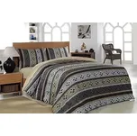 Faro Francouzské saténové povlečení Modelize hnědé 220x200/70x80cm