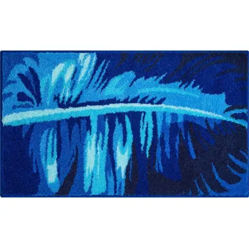 Koupelnová předložka Grund TROPICAL modrá 60 x 100 cm, koupelnová předložka