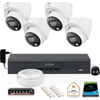 SADA 4 6mpx IP kamer Dahua IPC-HDW1639T-A-IL-0280B-S6 + DISK 1TB