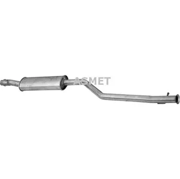 Výfukový systém Stredni tlumic vyfuku ASMET 09.069