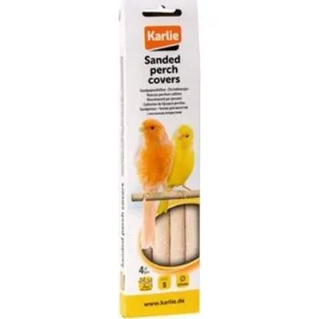 Hračka pro ptáka Pískové návleky na bidla pro ptáky 4ks KAR