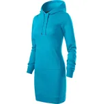 MALFINI SNAP 419 dámské mikinové šaty Barva: tyrkysová, Velikost: M