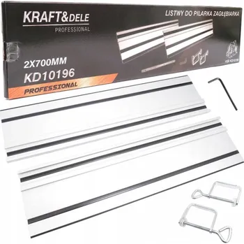 Pilová lišta Kraft&Dele Vodicí lišta na ponornou pilu 2x700 mm KD10196