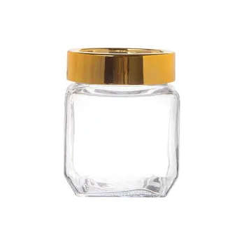 Dóza na potraviny HRANATÁ DÓZA SE ZLATÝM VÍČKEM 500ML