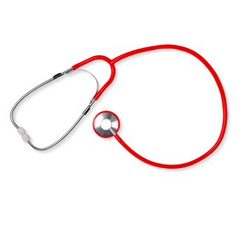 Stetoskop fonendoskop - stetoskop MED-COMFORT Barva: červená