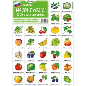 Ruský jazyk Najdi dvojici - Ruština - 7. Ovoce a zelenina