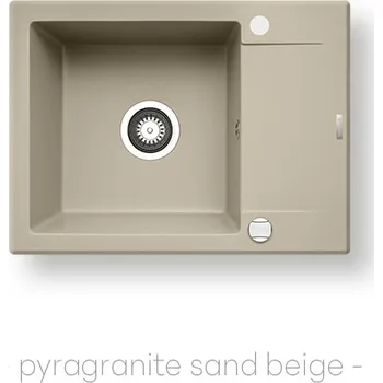 Granitový dřez Pyramis KORFU (62x46) 1B 1D světle béžová