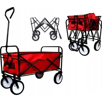 Servírovací stolek Bestent Vozík na kolečkách 145l do 90kg červený