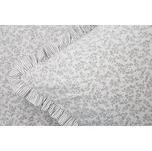 Podpěrová s.r.o. Krepové povlečení LATA ŠEDÁ / PROUŽEK S KANÝREM Velikost: 200x220 (1x), 70x90 cm kanýr (2x) ŠEV na peřině