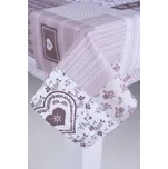 Podpěrová s.r.o. Ubrus bavlněný PATCHWORK BÉŽOVÝ Velikost: 140x220 cm