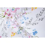 Podpěrová s.r.o. Krepové povlečení LOUKA s kanýrem na polštáři Velikost: 240x200 (1x), 70x90 cm kanýr (2x) ŠEV na peřině