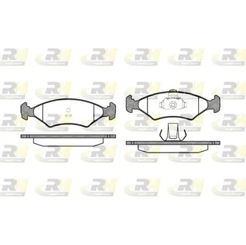 Brzdová destička Klocki hamulcowe 23103, 2119.10