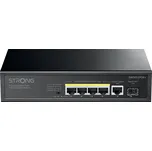 STRONG switch SW8010POE+/ 8x port Gigabit POE+/ 2x Ggabit Uplink port/ IEEE802.3af/at/ kovové šasi/ černý