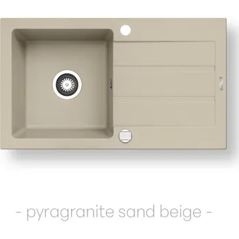 Granitový dřez Pyramis NEXT (76x44) 1B 1D světle béžová