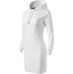 MALFINI SNAP 419 dámské mikinové šaty Barva: bílá, Velikost: 2XL