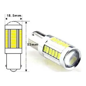 Autožárovka Žárovka LED BaY15D 10-30V bílá, 33x SMD5730