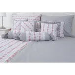 Podpěrová s.r.o. Bavlněné povlečení LORENZO / šedý proužek Velikost: 140x200 cm (1 ks), 70x90 cm (1 ks)