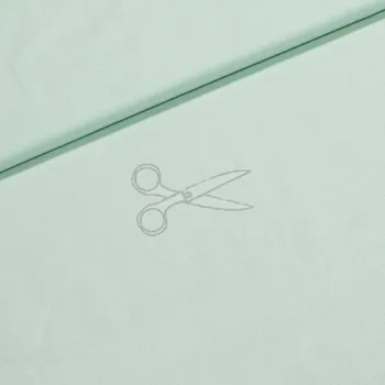 Bavlněná dovozová látka šíře 240cm - mint světlá (50cm)