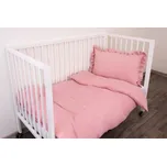 Podpěrová s.r.o. Mušelínové povlečení do dětské postýlky STARORŮŽOVÉ S KANÝREM