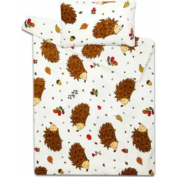 Povlečení SLEEP WELL® Dětské povlečení do postýlky z mikroflanelu JEŽCI