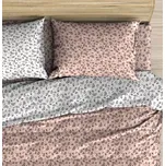 Podpěrová s.r.o. Bavlněné povlečení HERBARIUM bílo / starorůžové Velikost: 240x220 cm (1 ks), 70x90 cm (2 ks) ŠEV na peřině